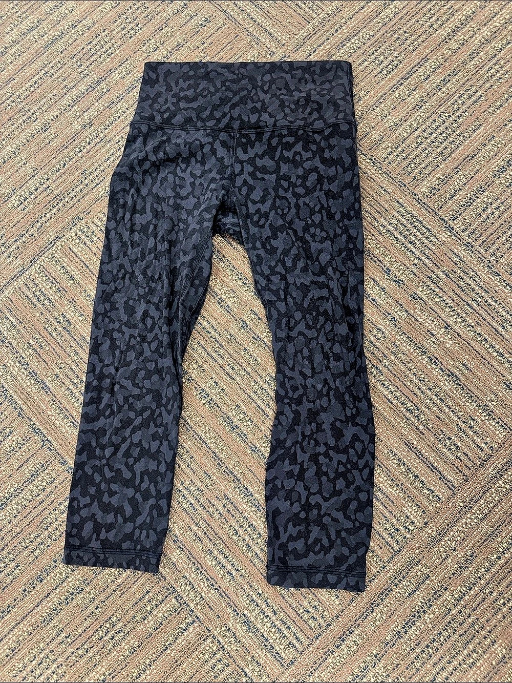 lululemon Women's Animal Print Leggings in Black Like New